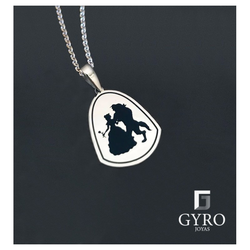 Colgante Bella y b plata de ley