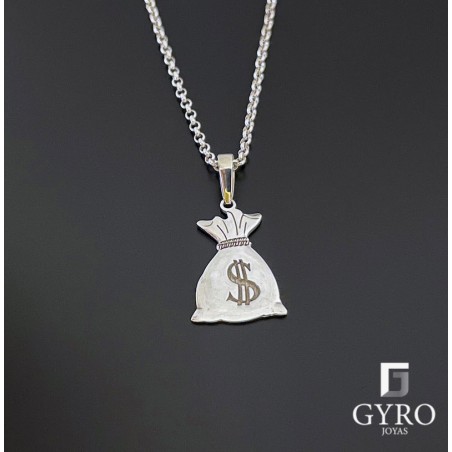 Colgante Dinero plata de ley