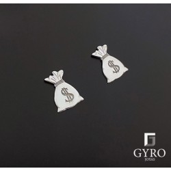 Pendientes dinero plata de ley