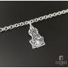 Pulsera Virgen plata de ley