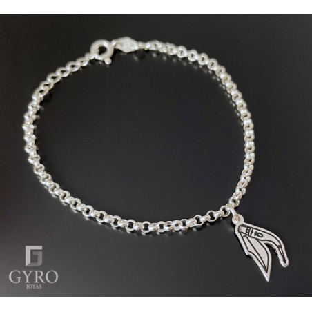 Pulsera Navaja plata de ley
