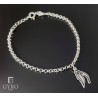 Pulsera Navaja plata de ley