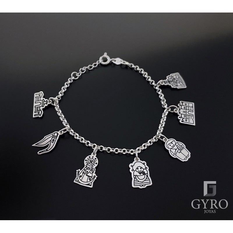 Pulsera Feria Albacete plata de ley