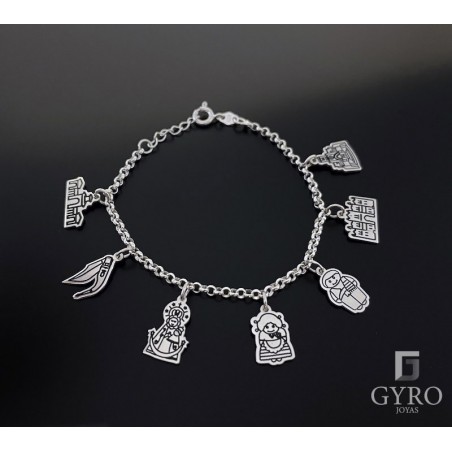 Pulsera Feria Albacete plata de ley