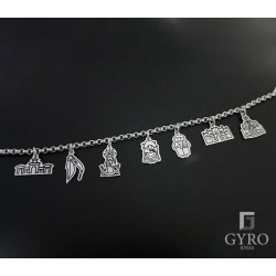 Pulsera Feria Albacete plata de ley