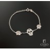 Pulsera calavera Plata de Ley