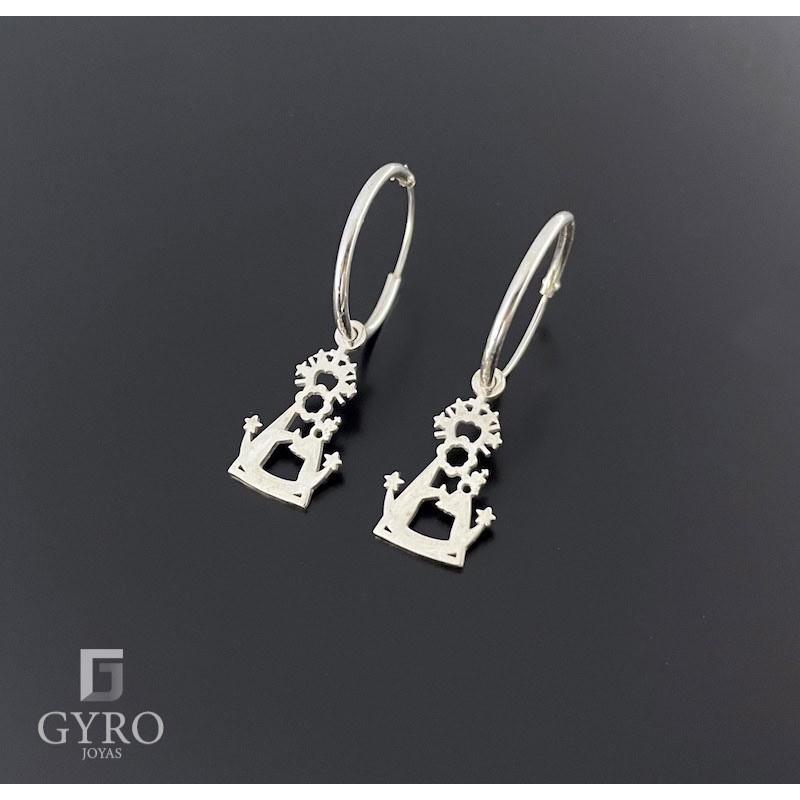 Pendientes aro virgen de los llanos