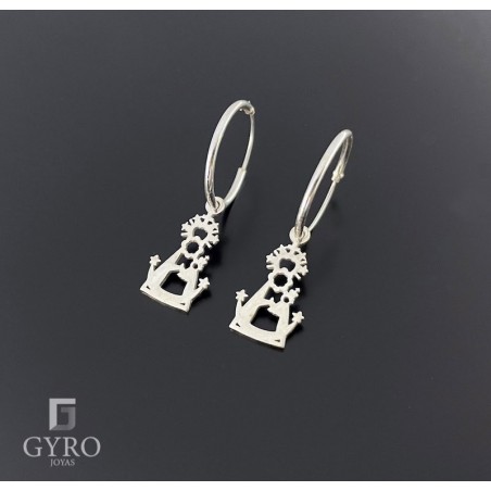 Pendientes aro virgen de los llanos