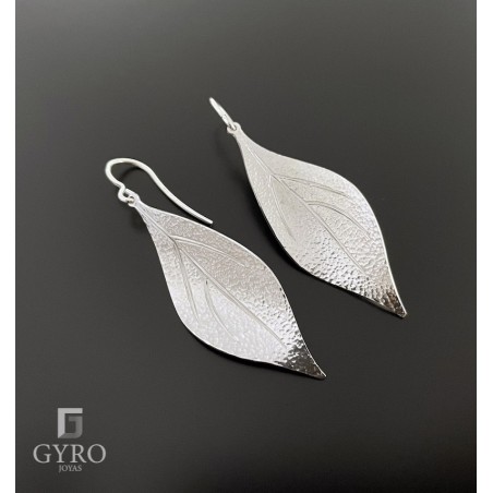 Pendientes Hojas plata