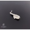 Broche saxofón plata de ley
