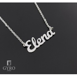 Collar Nombre plata de ley
