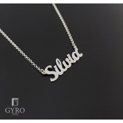 Collar Nombre plata de ley