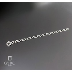 Alargador cadena plata de ley