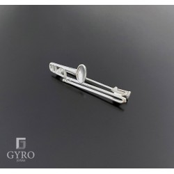 Alfiler Trombón de varas Plata de ley