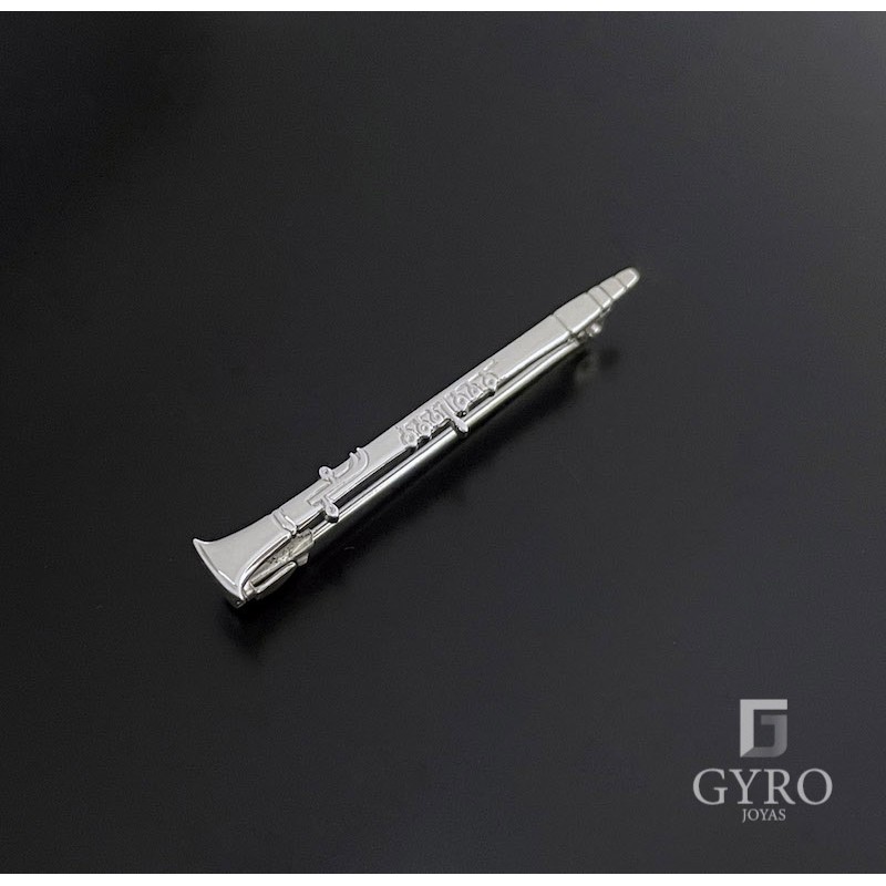 Alfiler Clarinete Plata de Ley