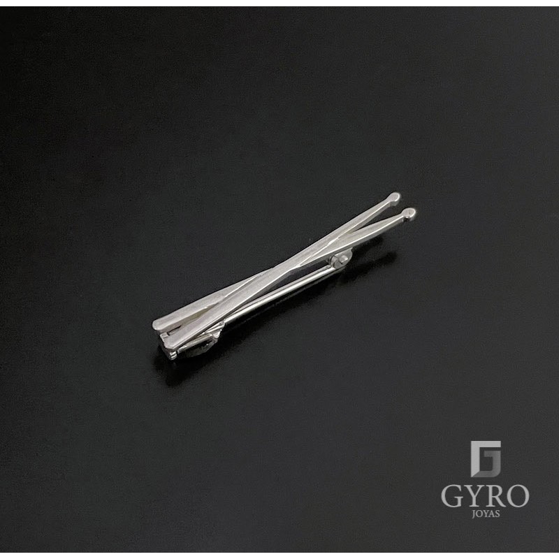 Alfiler Baquetas Plata de Ley