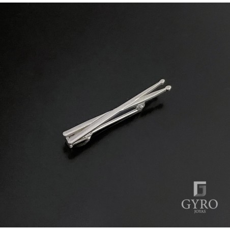 Alfiler Baquetas Plata de Ley