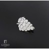 Racimo de Uvas Pin Plata de Ley