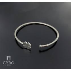 Brazalete Trébol Plata de Ley