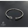 Brazalete Trébol Plata de Ley