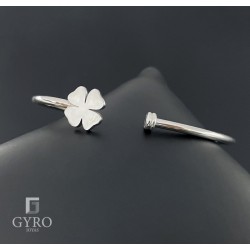 Brazalete Trébol Plata de Ley