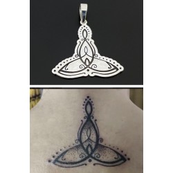 Colgante tatuaje Plata de ley