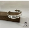 Brazalete con nombre plata de ley
