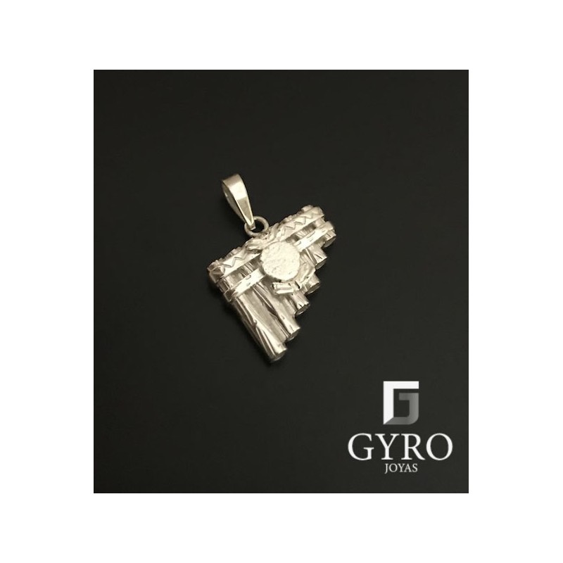 Colgante Flauta de pan plata de ley