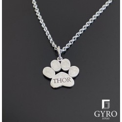 Colgante Huella plata de ley