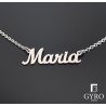 Collar Nombre plata de ley
